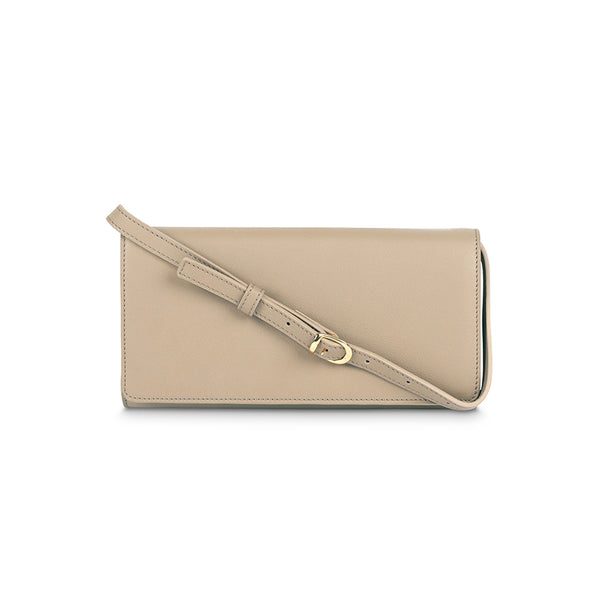 Luxury tan leather clutch bag can be worn across the body, as a shoulder bag or as a simple clutch bag. Chic, elegant, classic, minimalist handbag  In colours Black, Ecru and Tan. This bag elevates any casual oufit or day look. Perfect for womens work wear or office style. Perfect accessories for evening wear look. 